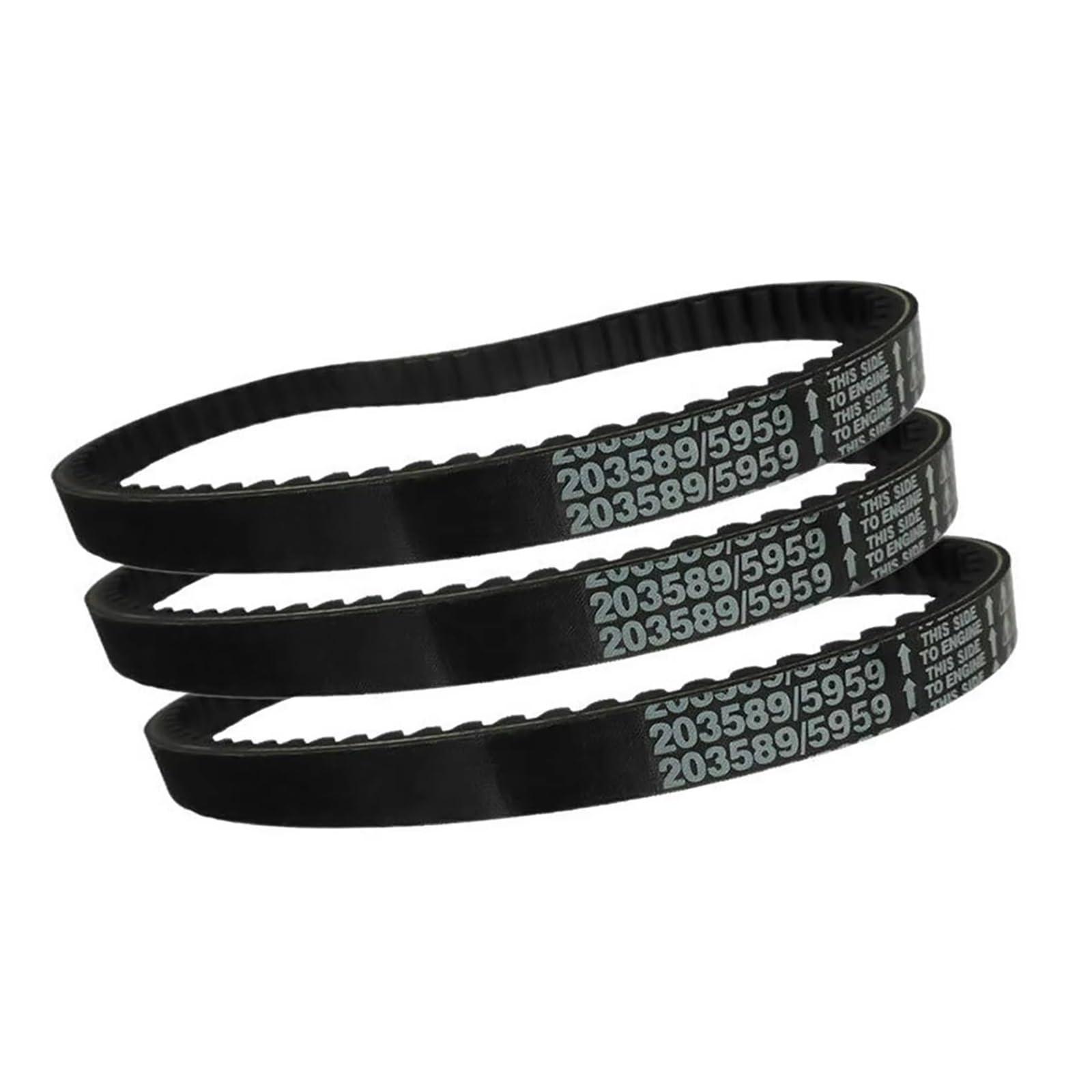 Correas transmisión Correa de transmisión goma para coche Kart, repuesto serie 30 para Manco 5959 para 203589, accesorio para coche American Sportworks Kart, 3 uds. Correa distribución para moto