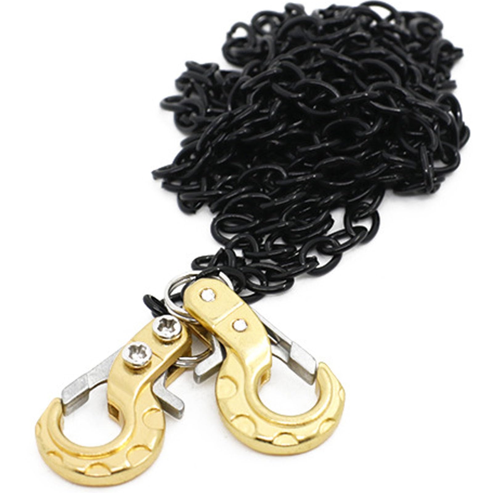 Mini Universal RC Tow Hook with Black Chain for Axial SCX10, HSP 94180, RC4WD D90, Traxxas TRX4, CC01, D110, TF2