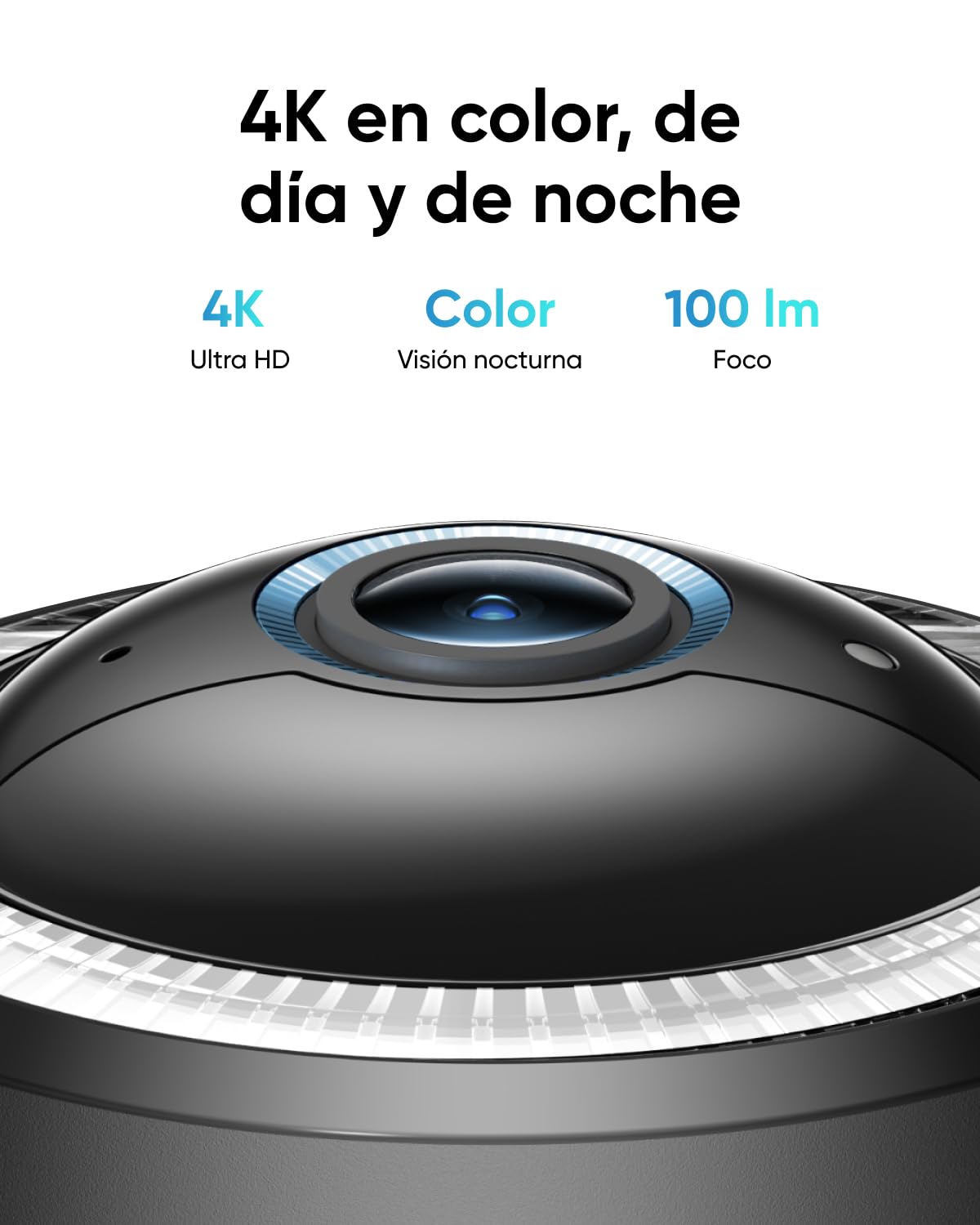 eufy Security Camara vigilancia WiFi Exterior 4G LTE CAM S330 | 4K UHD con movimiento horizontal y vertical, panel solar, seguimiento IA de personas y vehículos, con SIM