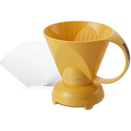 NEW Clever Yellow Coffee Dripper Coffee Maker Safe BPA Free Plastic Hassle-Free Ways Make Manual Pour Over Coffee & Cold Brew, 10 Fl Oz.