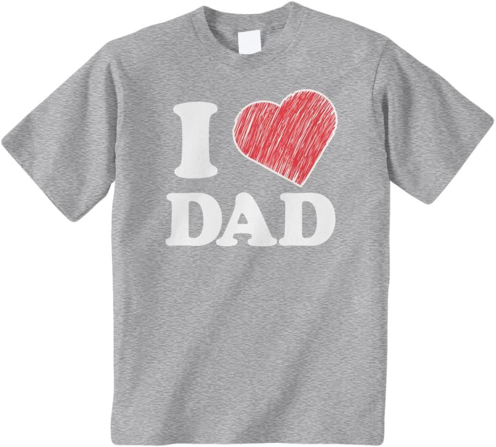 Threadrock Big Girls' I Love Dad Youth T-Shirt