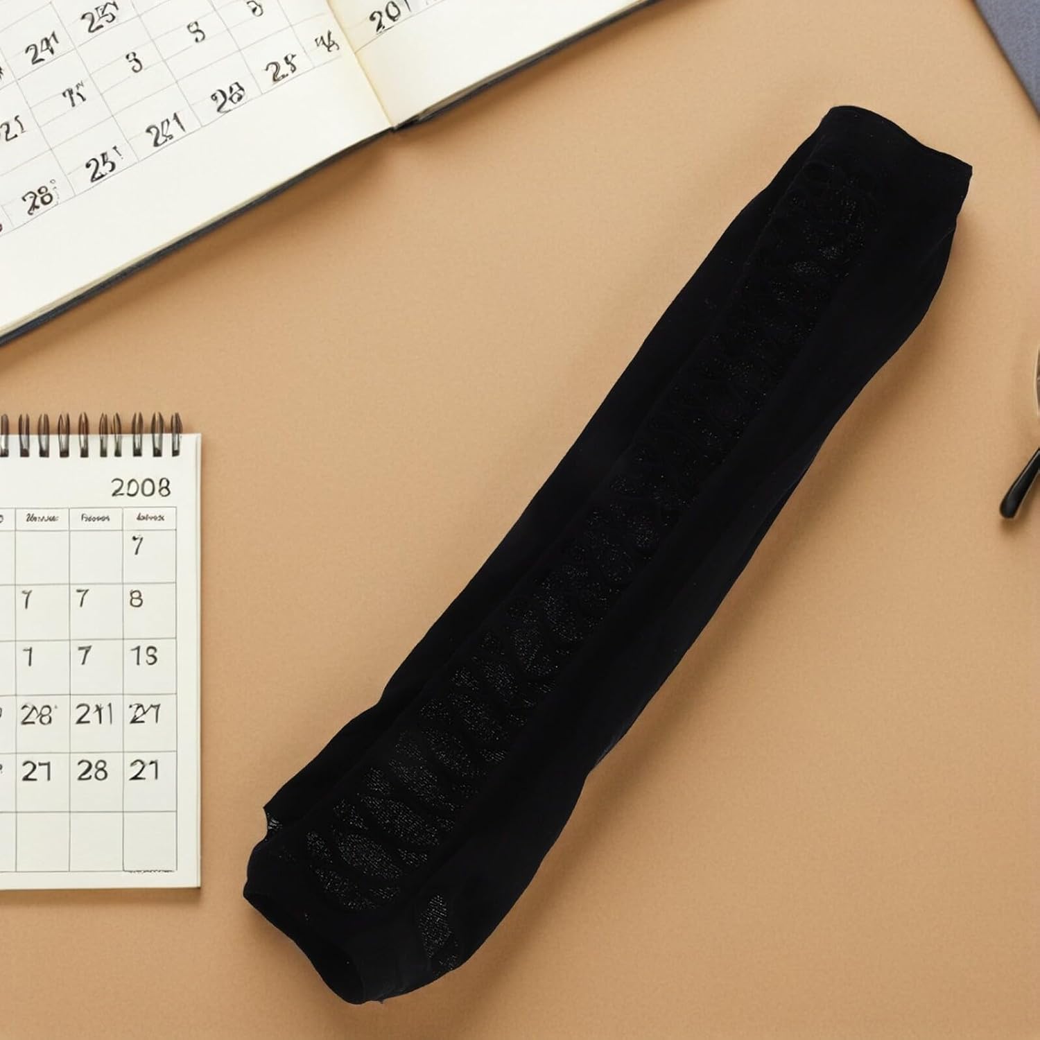2 Pairs Black Fingerless Mesh Gloves, Elbow Length Hollow out Long Sleeve Arm Warmers for Women, Party Costume Accessories for Theme Events and Daily Wear