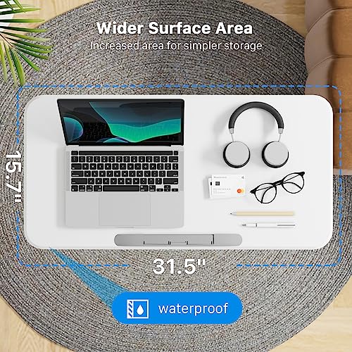 Jylh Joyseeker 111 Mobile Standing Desk, Height Adjustable Rolling Laptop Desk, 90° Tiltable Overbed Bedside Table, Portable Computer Desk With Wheels, Foldable Cart For Home Office thumb #1