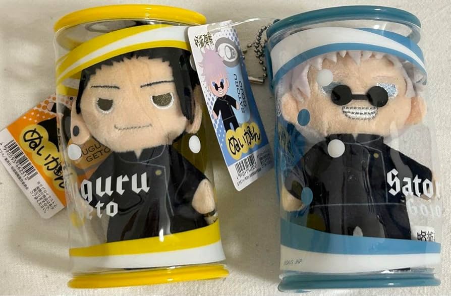 呪術廻戦 ぬいぐるみマスコット 五条悟、夏油傑 呪術廻戦 五条＆夏油スーツVer.マスコット2体セット : アニメ