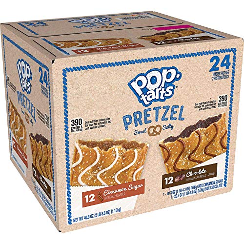 Kellogg's Kellogg's PopTarts Pretzel Sweet And Salty Toaster 24 Pastries Net Wt 40.6
