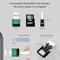 Vista 7 de Paquete de 6 adaptadores USB A a USB C, adaptador USB tipo C, adaptador C hembra a A macho de carga de datos para iPhone 16, 15, 14, MacBook, Gris