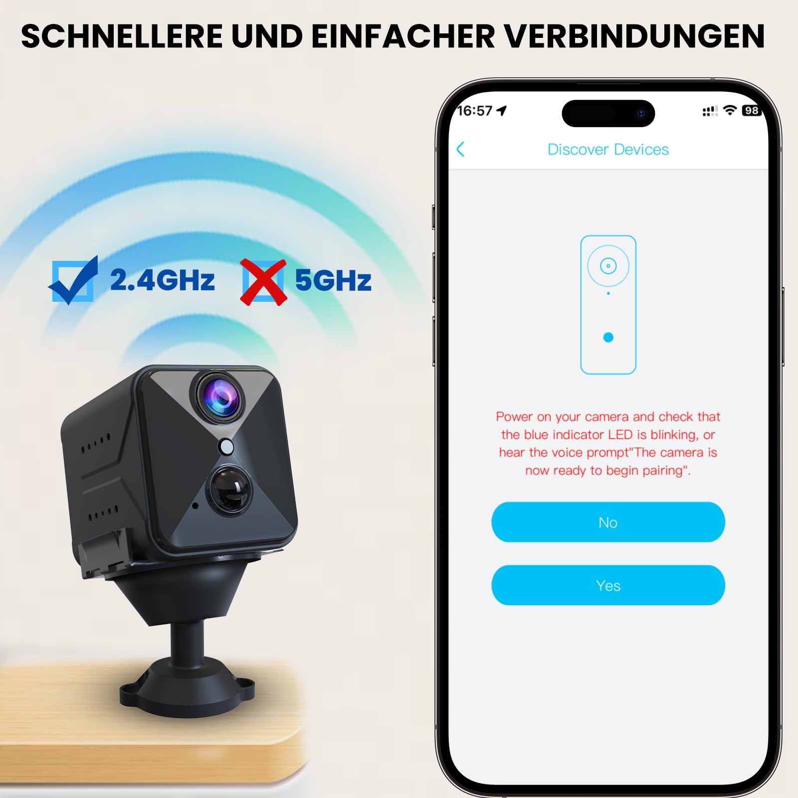 javiscam WLAN innenkamera mit akku,Überwachungskamera Innen Mini,Kameras mit Hochkapazitäts Akku,Bewegungsmelder,Nachtsicht SD/Cloud-Speicher für Baby & Haustier