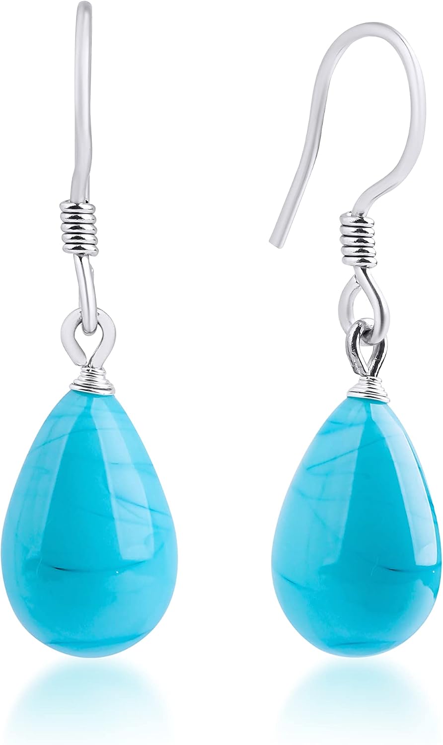 Lykia Venetian Murano Glass Earrings | 100% Handmade & 100% Unique | Pendants | Drop Earrings | Protection | Positive Energy | Balance | Jewelry | Comes with Beautiful Gift Box