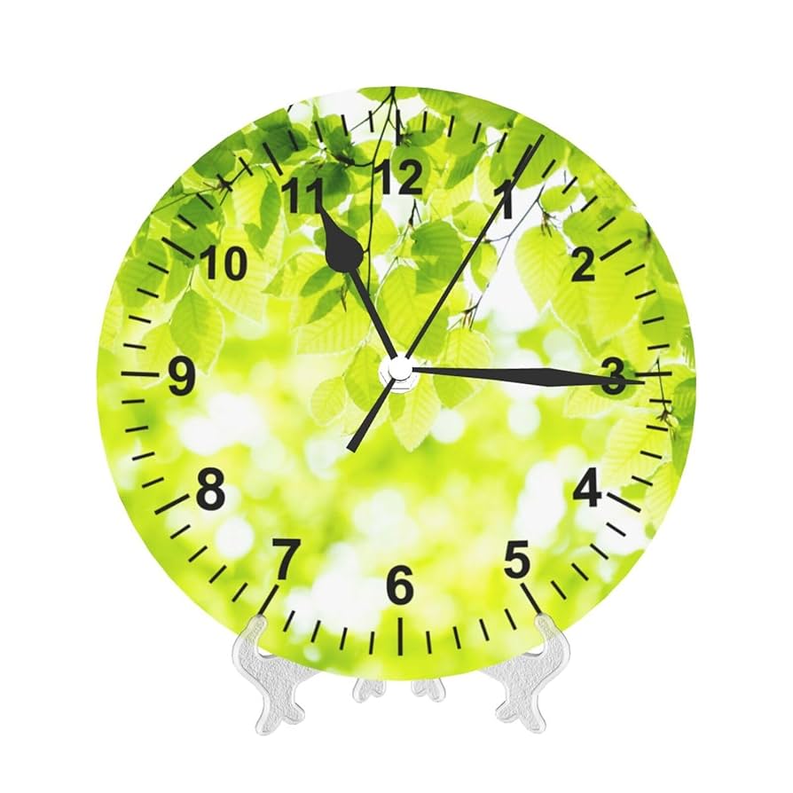 ダークグリーン 掛時計 シンプルデザイン ダークグリーン 掛時計 シンプルデザイン