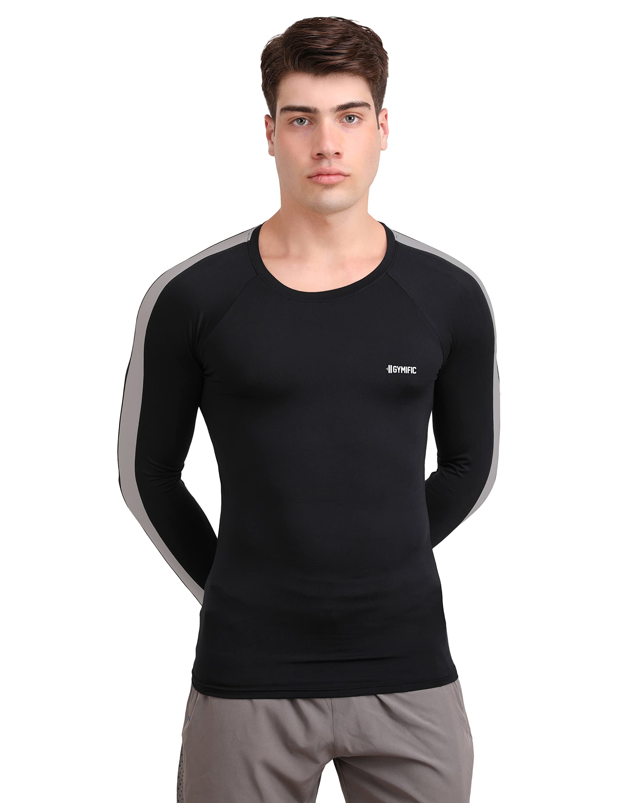 GYMIFICCompression T-Shirt, Top Full Sleeve Plain Athletic Fit Multi Sports Cycling, Cricket, Football, Badminton, Gym, Fitness & Other Outdoor Inner Wear