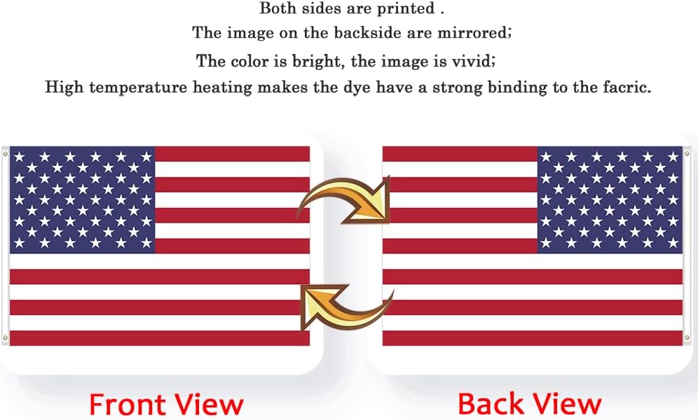 United States Flag 10x15FT Big Americans Flag Bright Colors Fade Proof Polyester with 5 Brass Grommets Indoor Outdoor