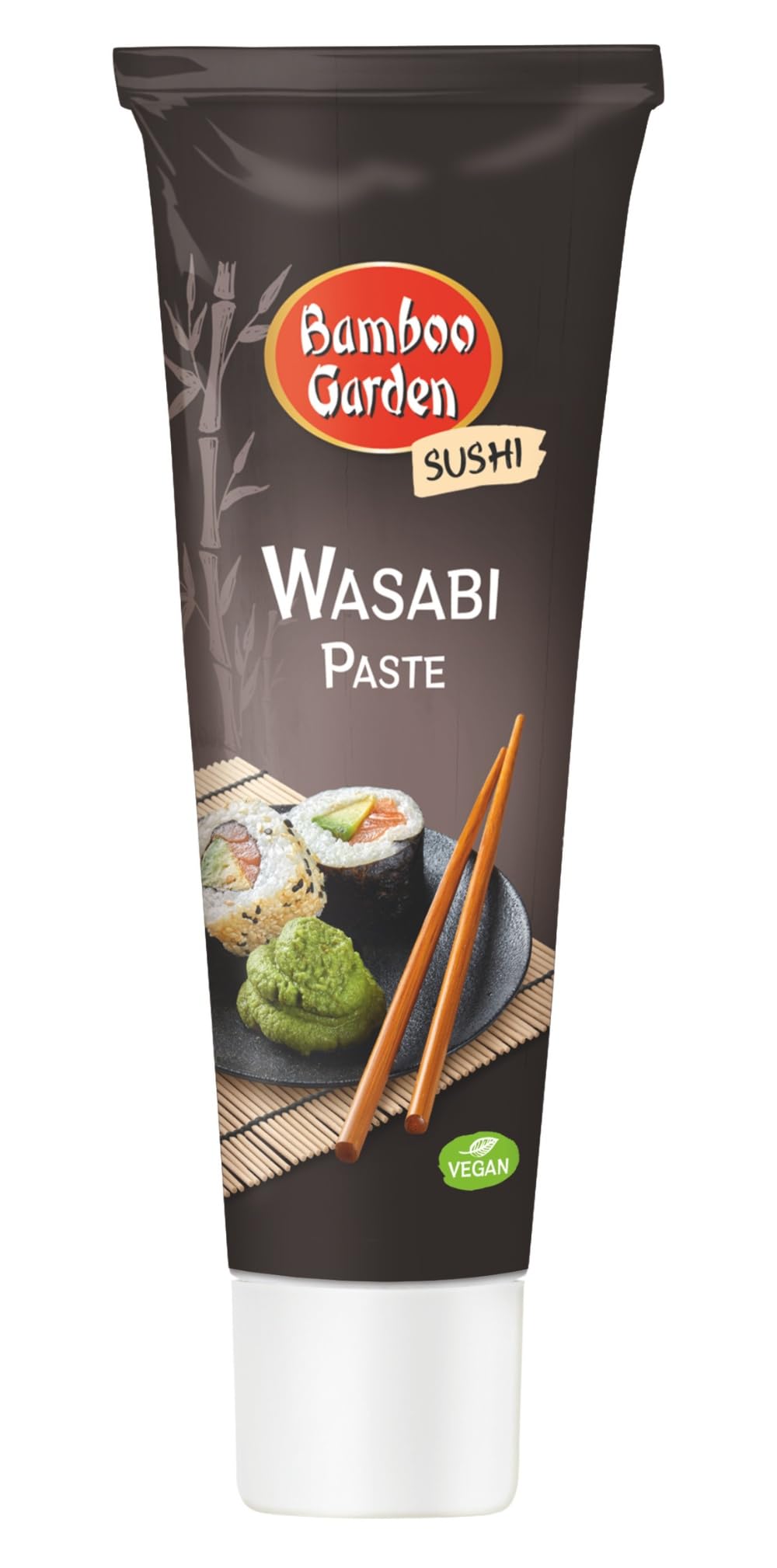 Bamboo Garden - Wasabipaste | Scharfer Würzpaste für Lachs, Thunfisch und Sushi | Vegan | 45 g in der wiederverschließbaren Tube