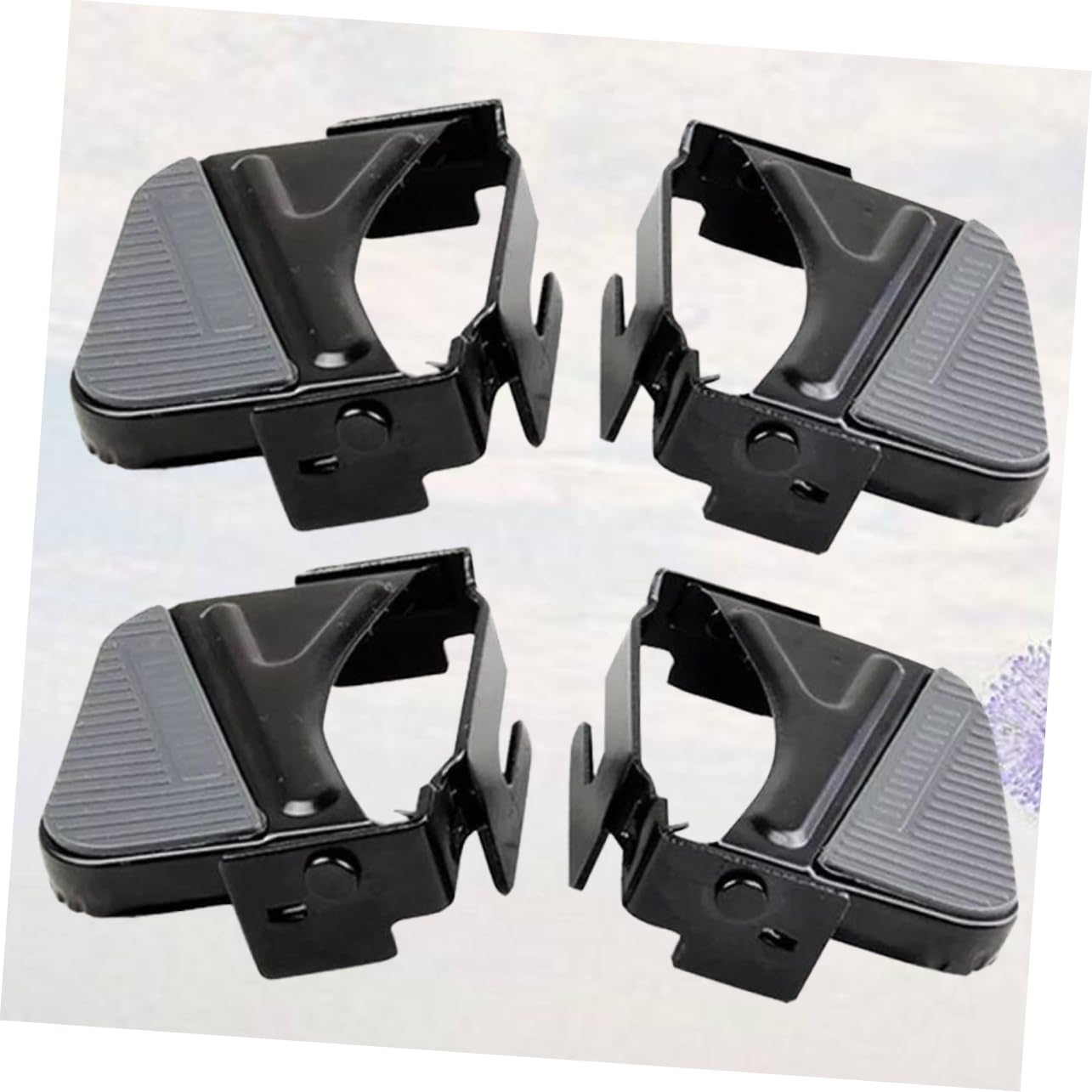 VICASKY Bike Pedals Toe Cages Carbon Steel Foot Pegs Stunt Bike Pedals for Repair Cycling Stunt Boys and Girls Rear Pegs