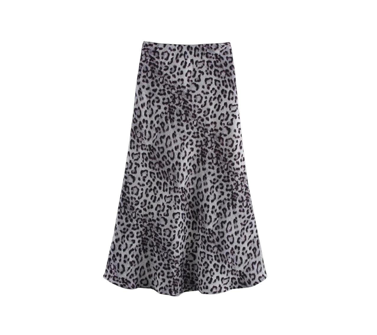 Womens Spring Printed Skirts Elastic Waist Skirts with Leopard Print Polka Dot