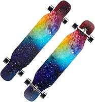 Vista 6 de Skateboard Cruiser - Tabla larga de madera de arce de 7 capas para niños, adultos, principiantes, niñas, adolescentes (color ciervo C)