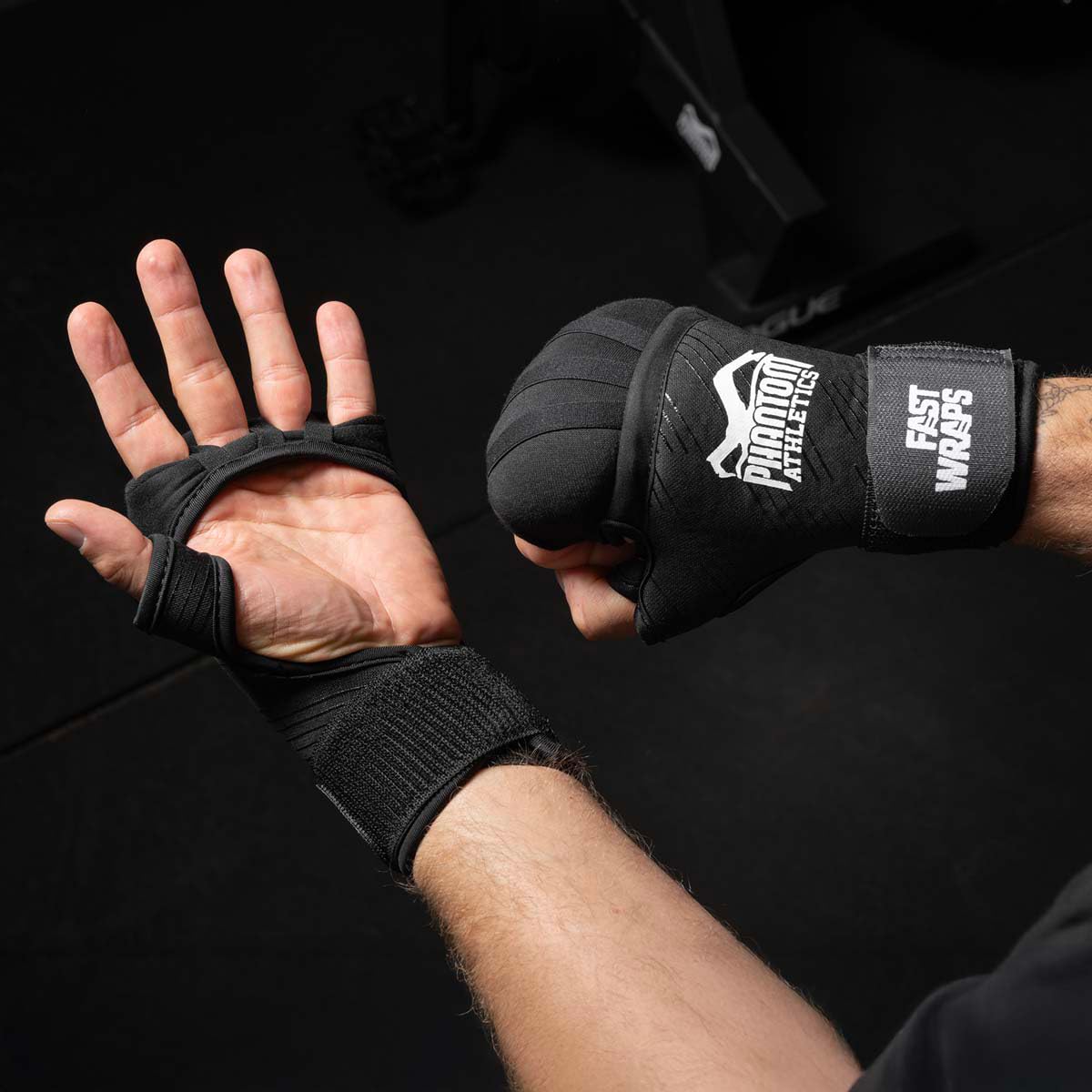 Phantom Athletics Fast Wraps - Guantoni da boxe leggeri per arti marziali come MMA, Muay Thai e Kickboxing