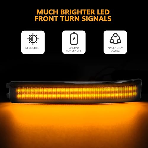 Miniatura 3 de NEIFILES Luz LED de señal de giro compatible con Ford F150 2009-2014 Reflector Lámparas para Raptor 2010-2014 Lente ámbar ahumado