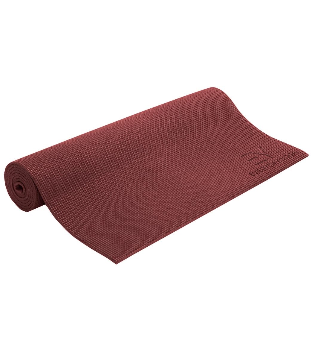 Everyday Yoga Deluxe Mat Spacious 72x24 Non-Slip Yoga Mat for Comfortable Home Workouts 3-5mm Extra Thick