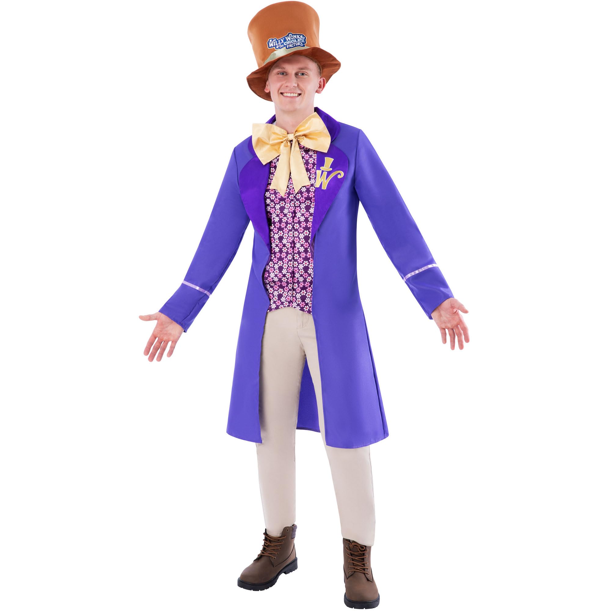 Rubies Official WB Willy Wonka Costume, Adults Fancy Dress, Size Large, L Halloween