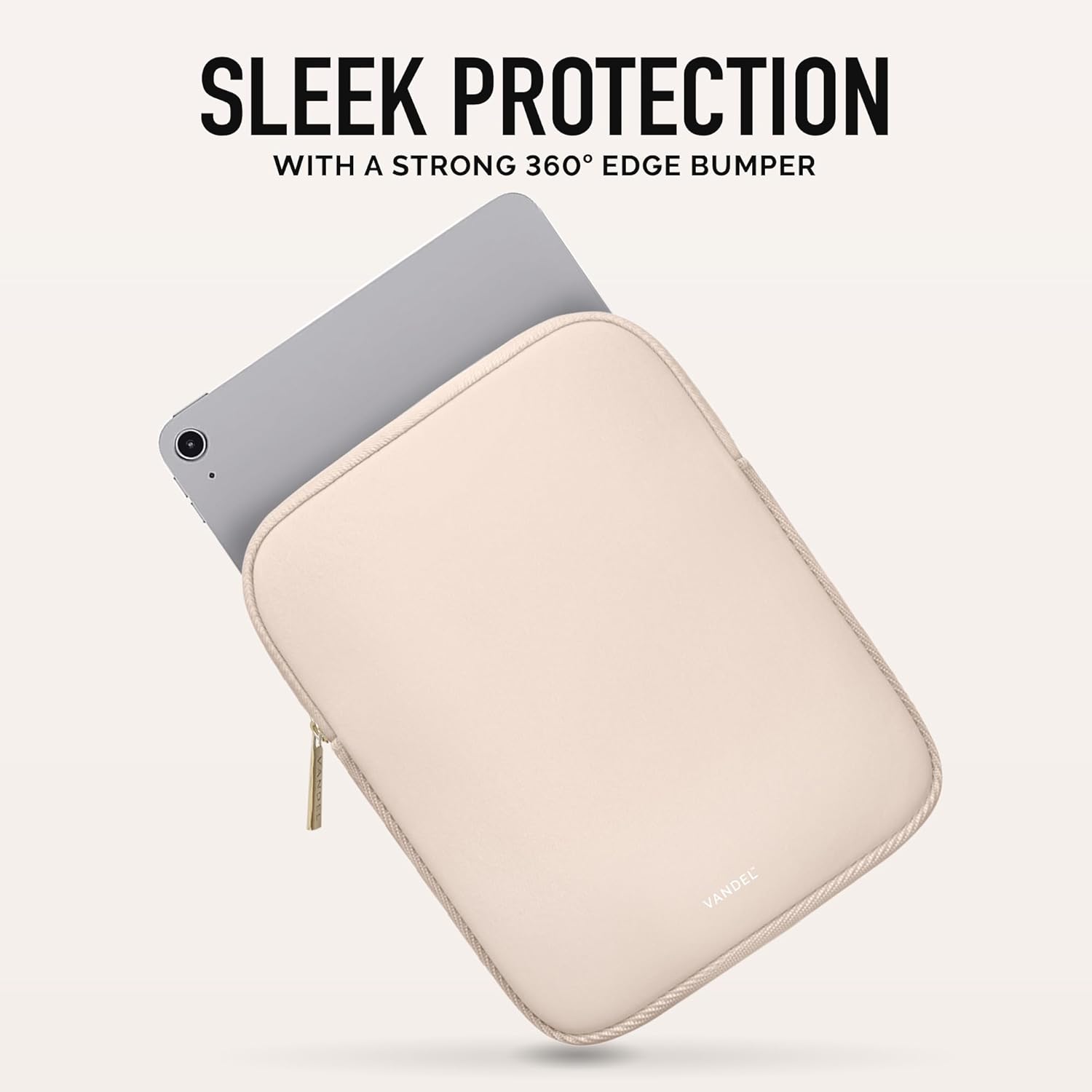 Vandel 9-11 Inch Tablet Sleeve, iPad Sleeve 11 inch Travel Pouch, Fits iPad Pro 11 Inch M4/ 10th Generation 10.9, 9/8th Gen 10.2/ Air 11" 5/4/3 10.9"/10.5", Pro 11 M2, Tab S8/S9 - Image 2