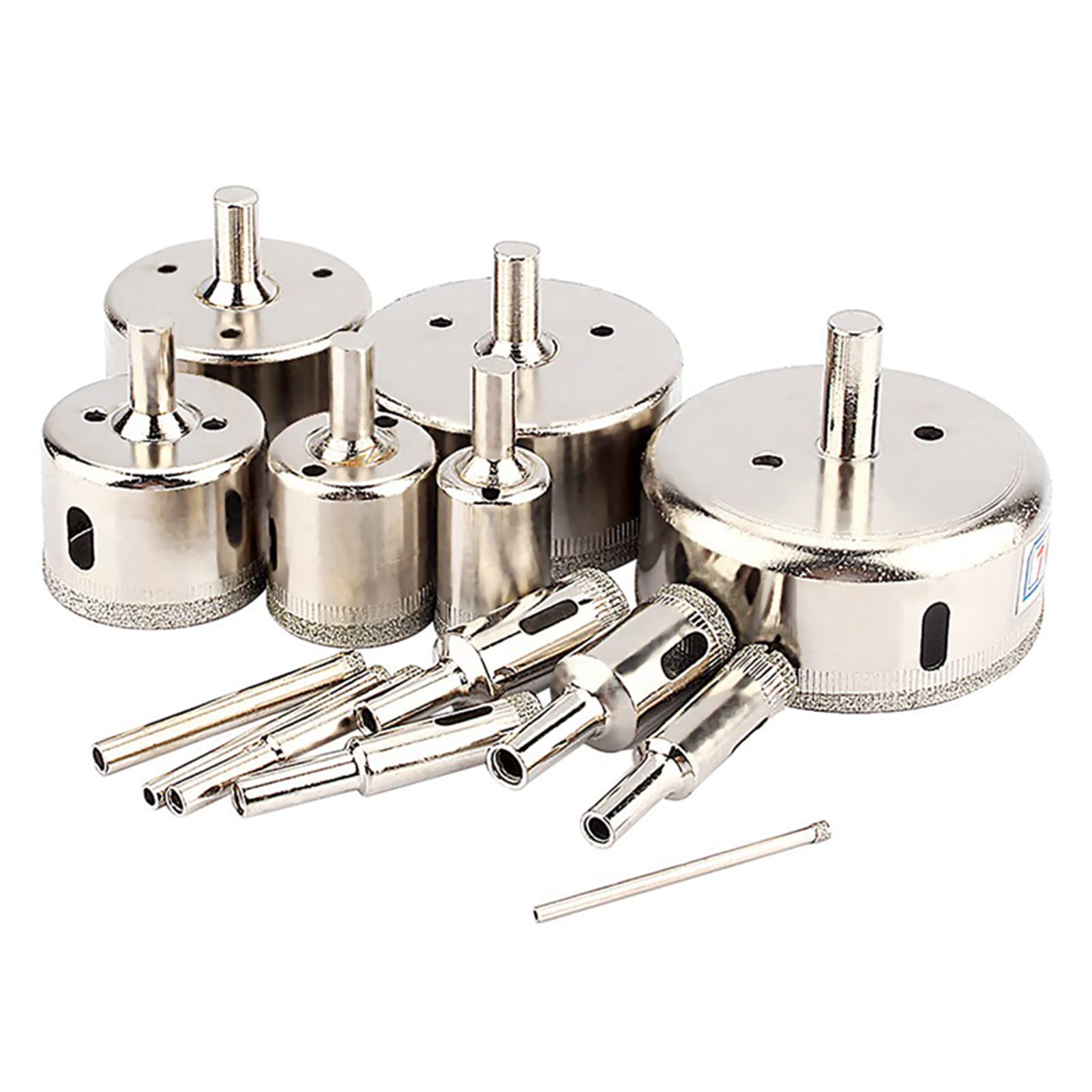 Glass Hole Saw Drill Bit, Glass Hole Opener 3-70mm Coated for Professional Drill for Electric Dril for Plastic Sheeting