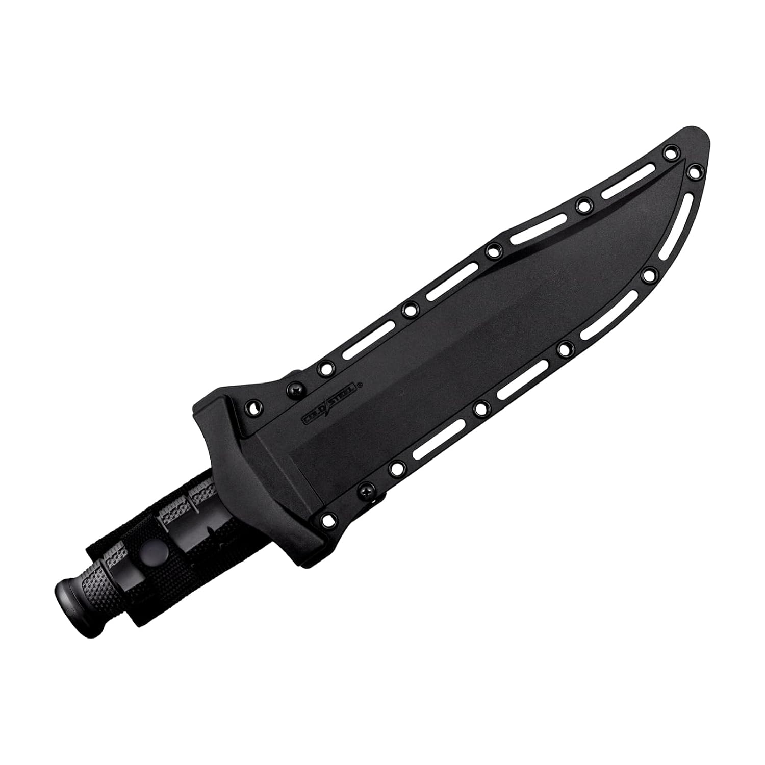 COLD STEEL Leatherneck Bowie 10.5" German D2 Razor-Sharp Blade 4.75" Kray-Ex Durable Handle Tactical Outdoor Fixed Blade Knife w/Secure-Ex Sheath