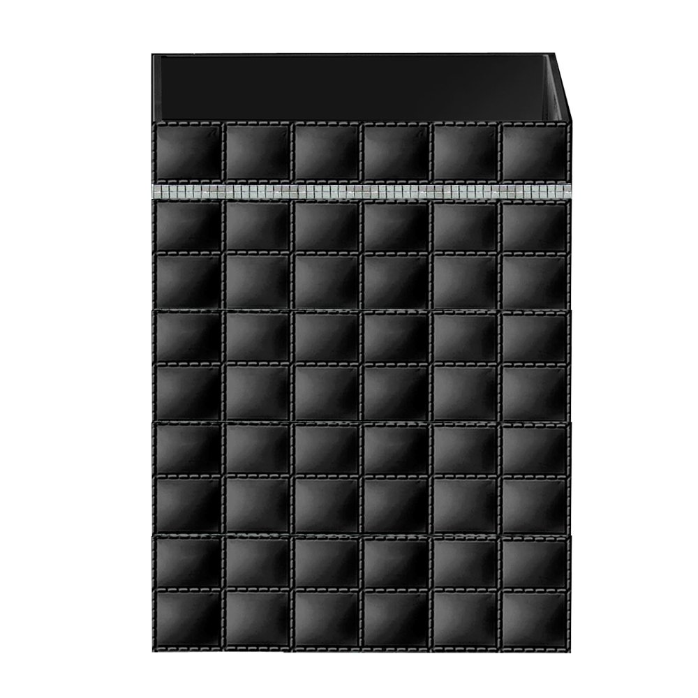 nu steel GB8H Giraffe Collection Wastebasket, Square Vintage Trash Can for Bathroom, Bedroom, Dorm, College, Office, 7.3