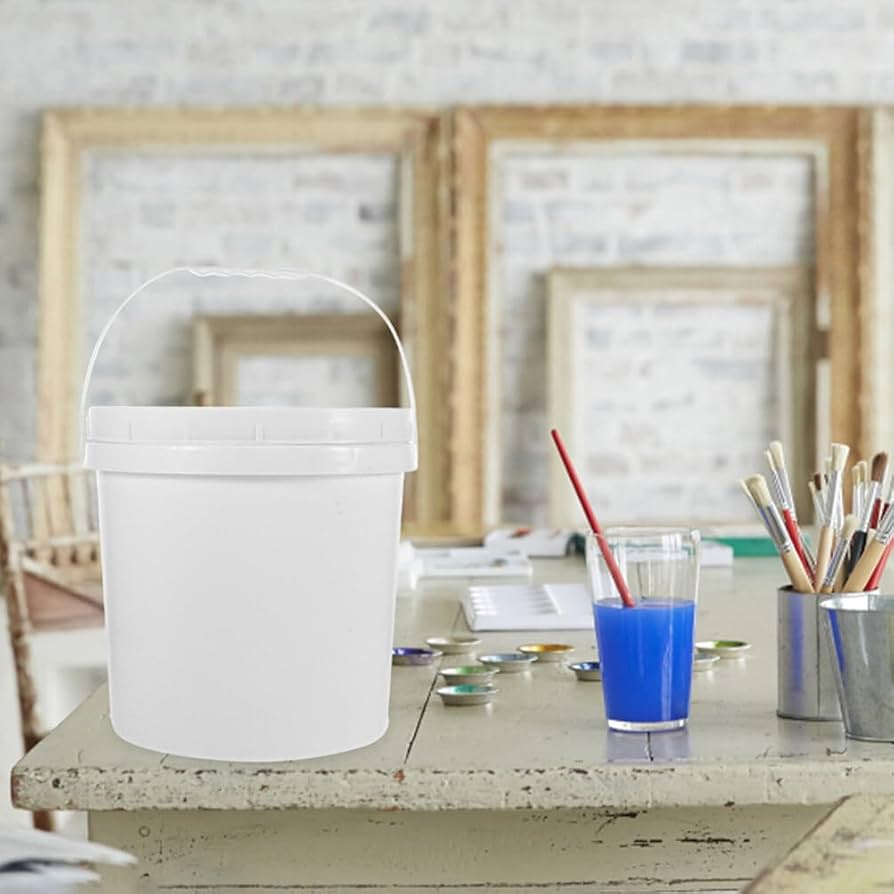 Amazon｜jojofuny 油漆桶 蓋付き プラスチックバケツ ハンドル