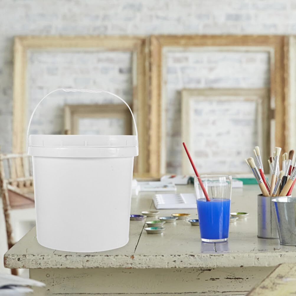 Amazon｜jojofuny 油漆桶 蓋付き プラスチックバケツ ハンドル付き