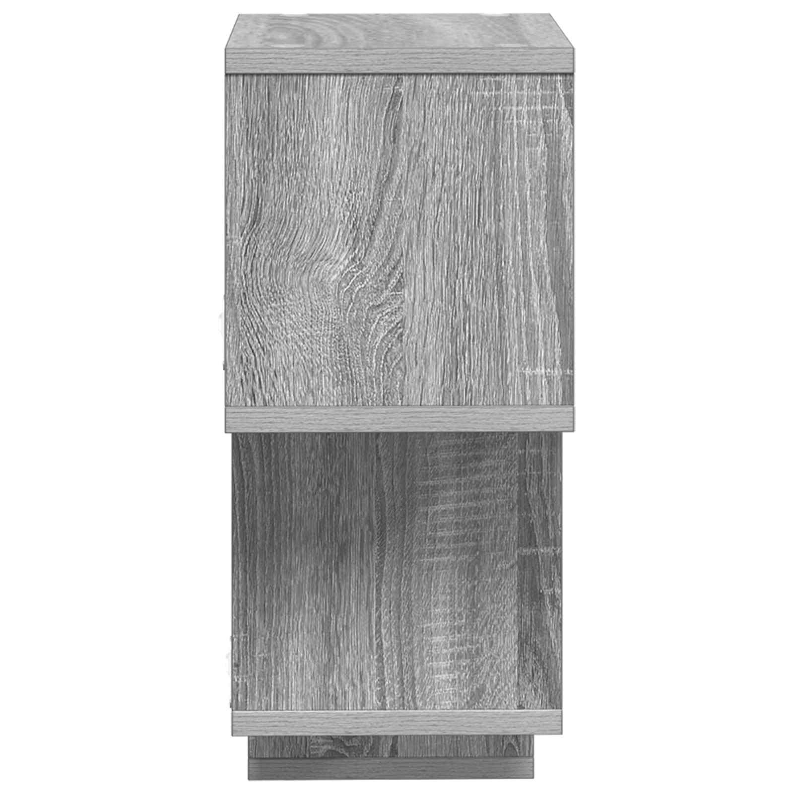Schwebendes Wand Regal grau 87 x 20 x 55 cm aus Holzwerkstoff, platzsparende Wandhalterung für Wohnzimmer Schlafzimmer Küche Büro, multifunktionale Ablage mit Stauraum und modernem Design