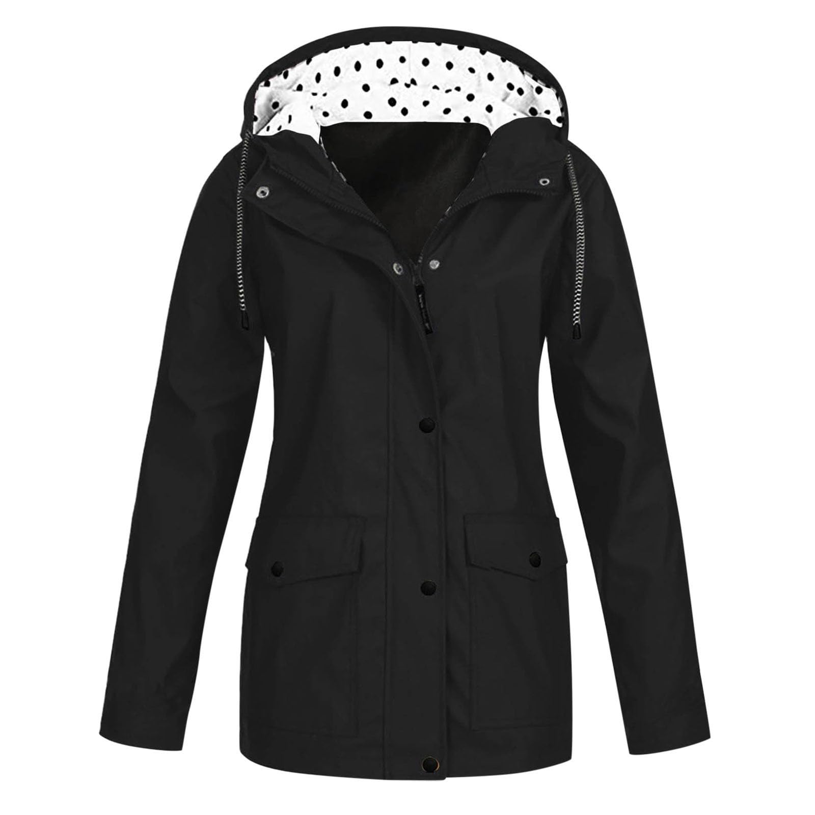 Damen Regenjacke Softshell - Wasserdichte Atmungsaktive Funktionsjacke Mit Kapuze