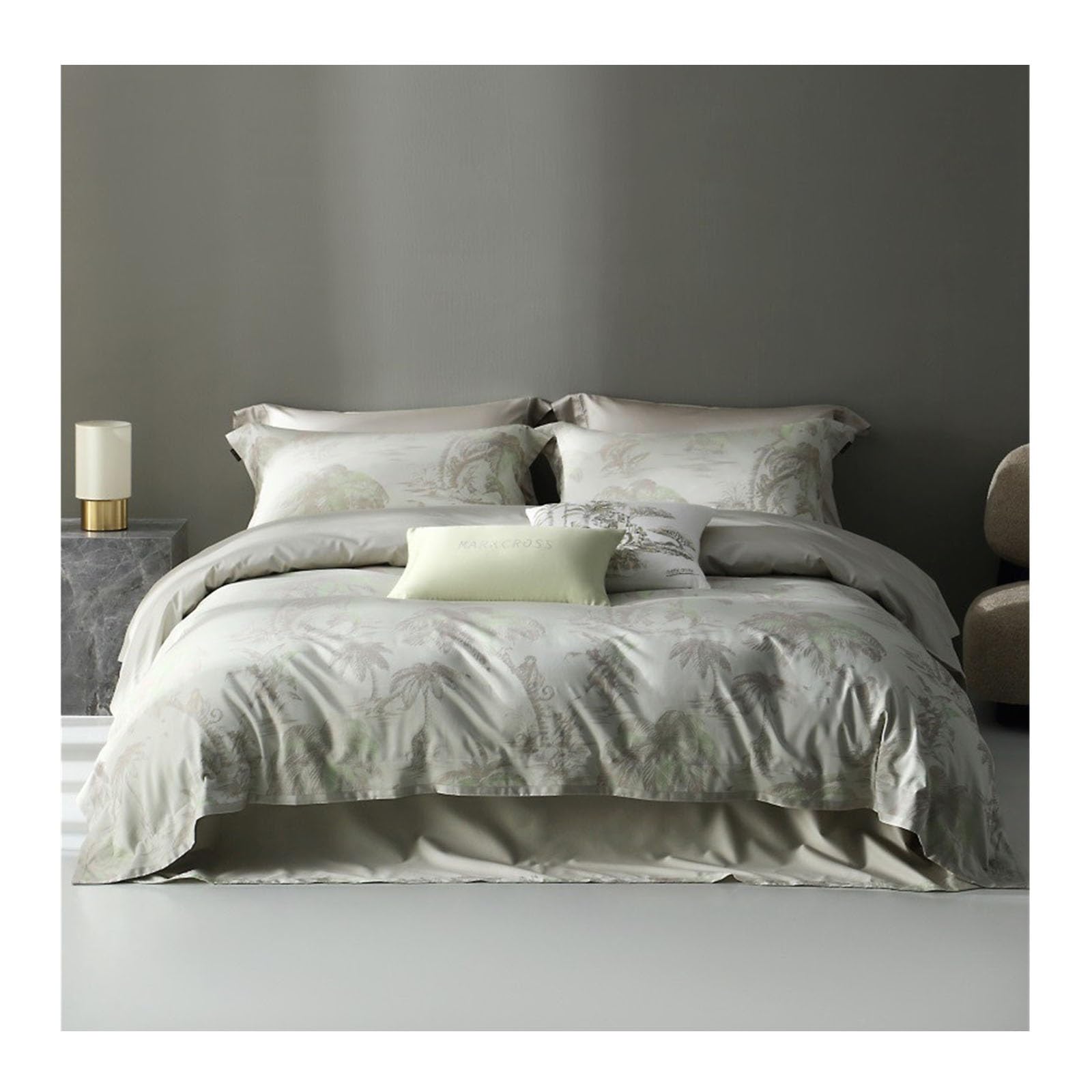 Housse de couette en coton doux zippée pour un lit impeccable