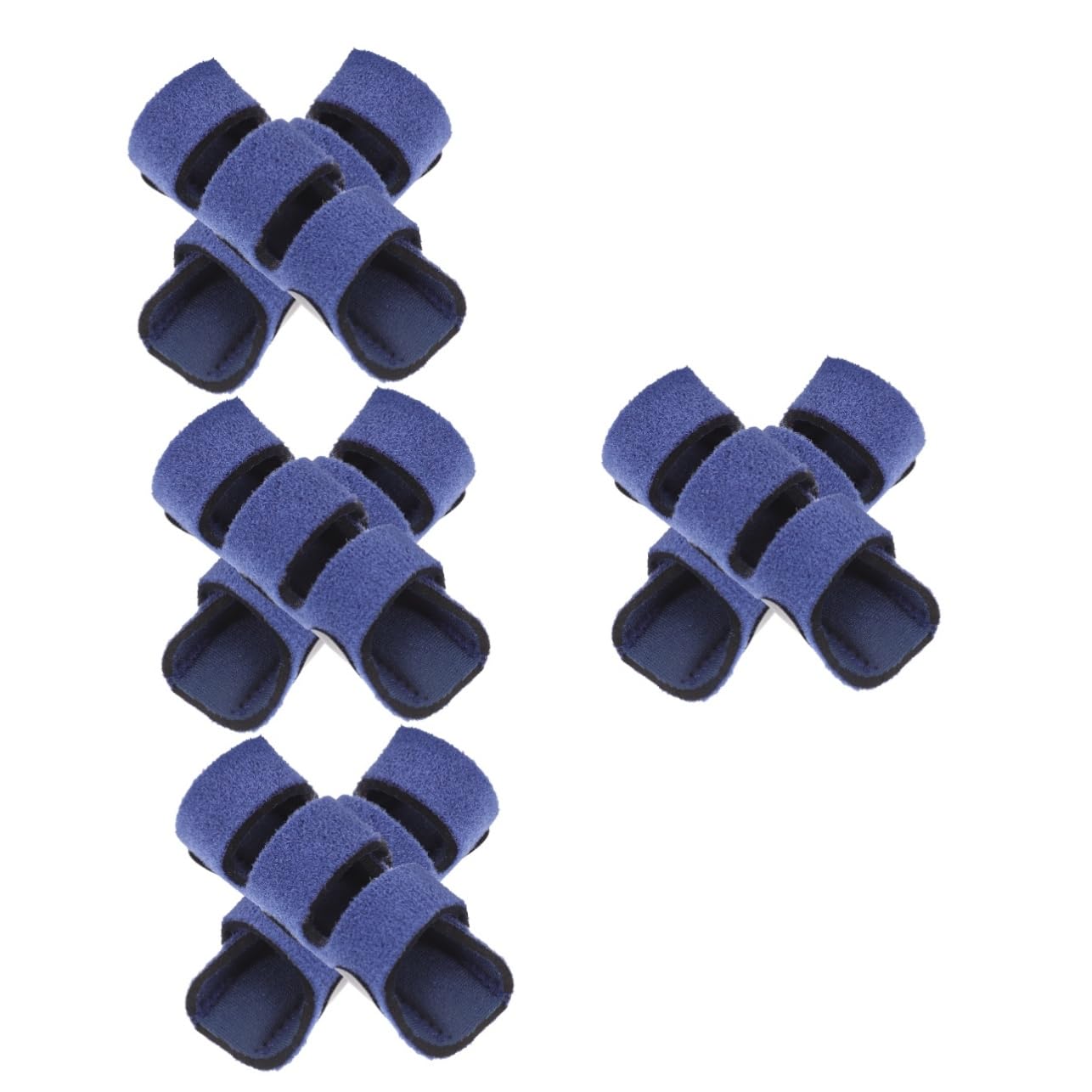Mobestech 4sets Finger Splint Night Thumb Brace Protection Sleeve Aid Easy to Wear 2pcs*4