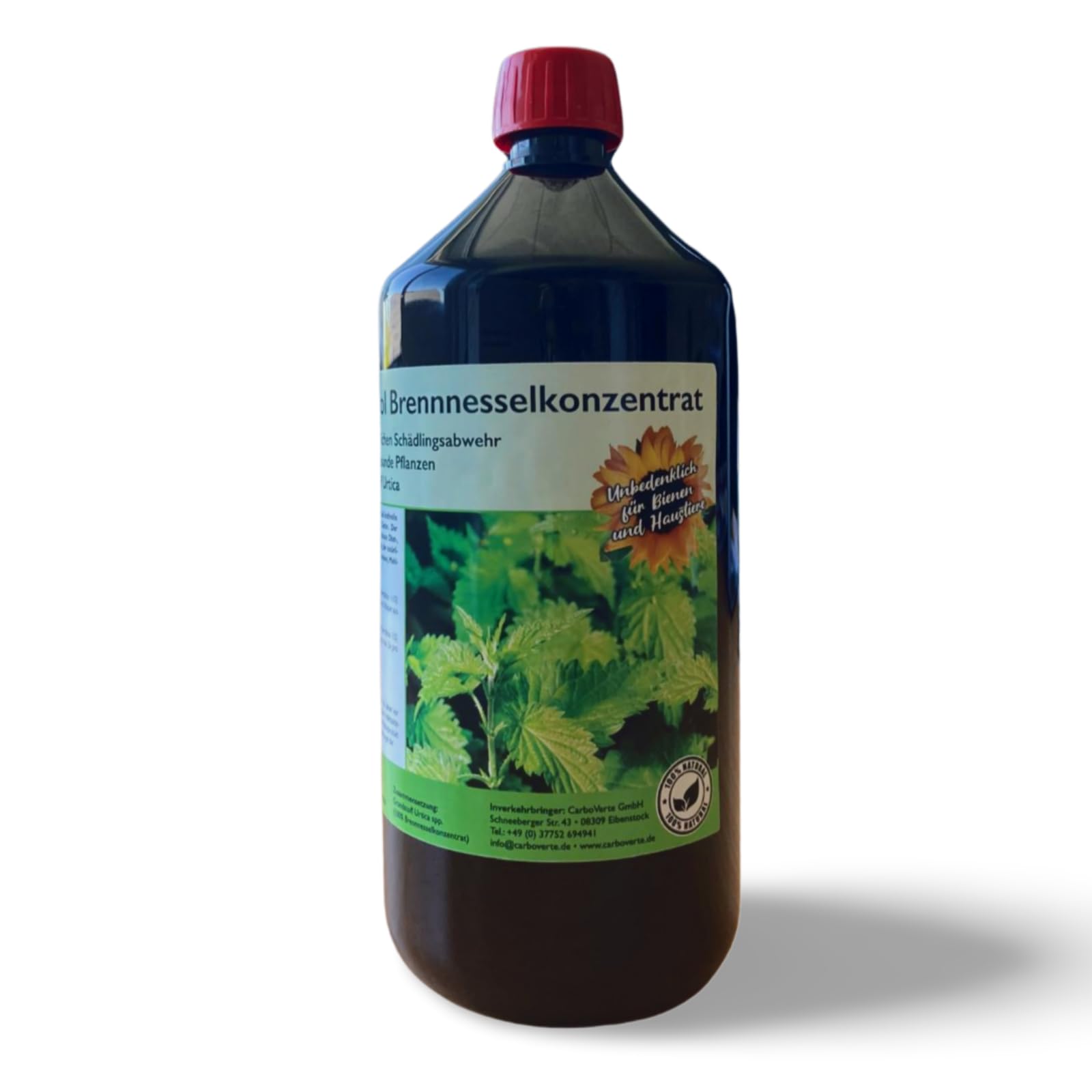 1 L Brennnesselkonzentrat, 100% Brennnesseljauche, Brennnesselsud, organisch, Grundstoff Urtica, natürliche Schädlingsabwehr, für alle Pfanzen geeignet, handgemacht
