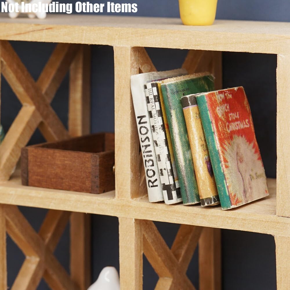 Odoria 1/12 Miniature Cube Shelf 8 Grid Dollhouse Furniture Accessories