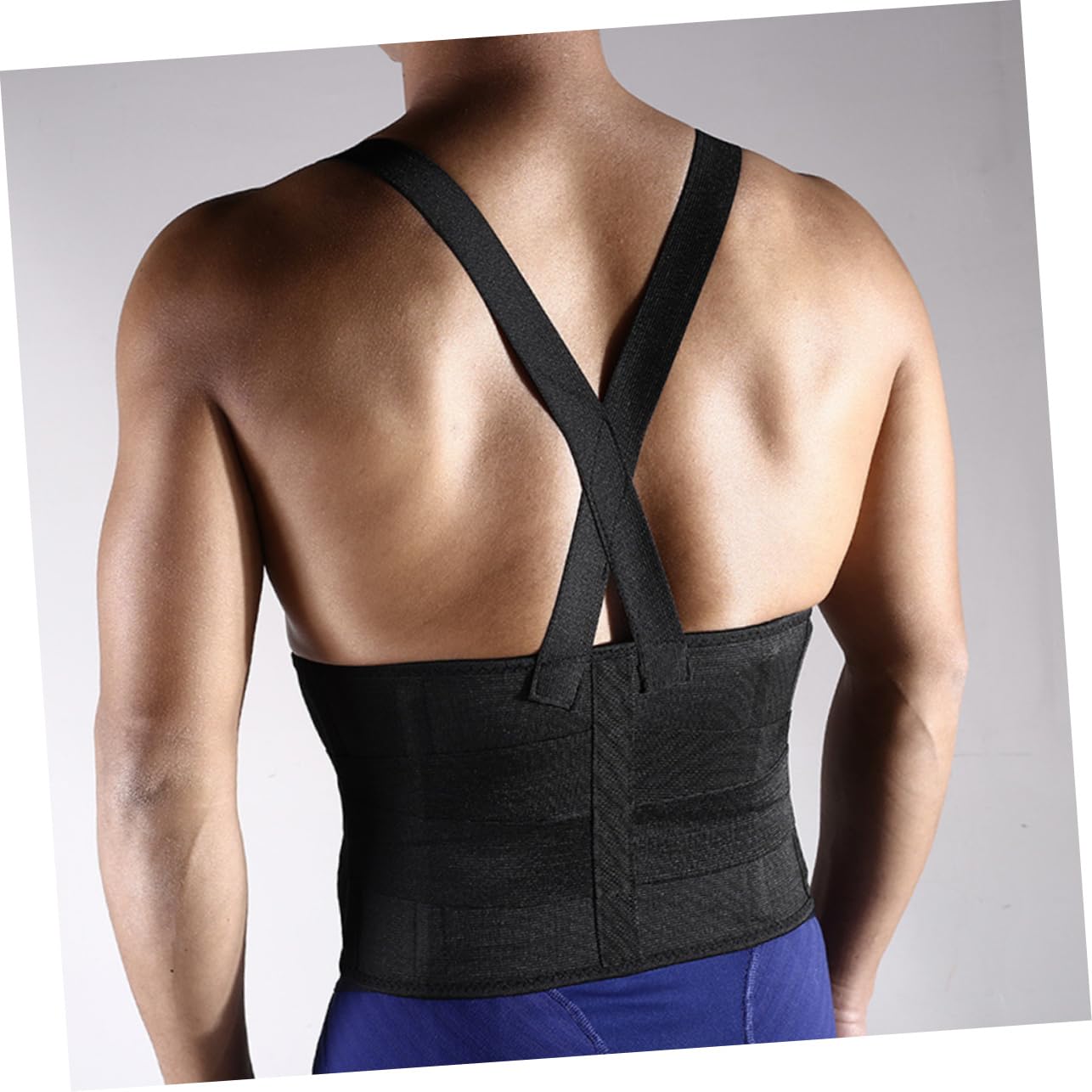 2pcs Adjustable Elastic Lumbar Brace Waist Support Belt for Fitness and Mountaineering Breathable Back Strap for Suitable for Men and Women