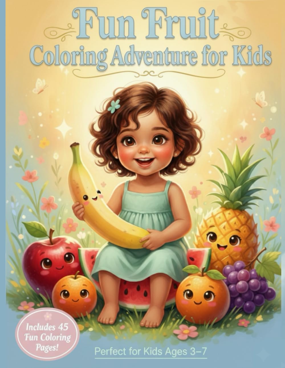 Fun Fruit Coloring Adventure for Kids:: 45 Pages of Delicious Fruit Drawings to Spark Creativity and Fun