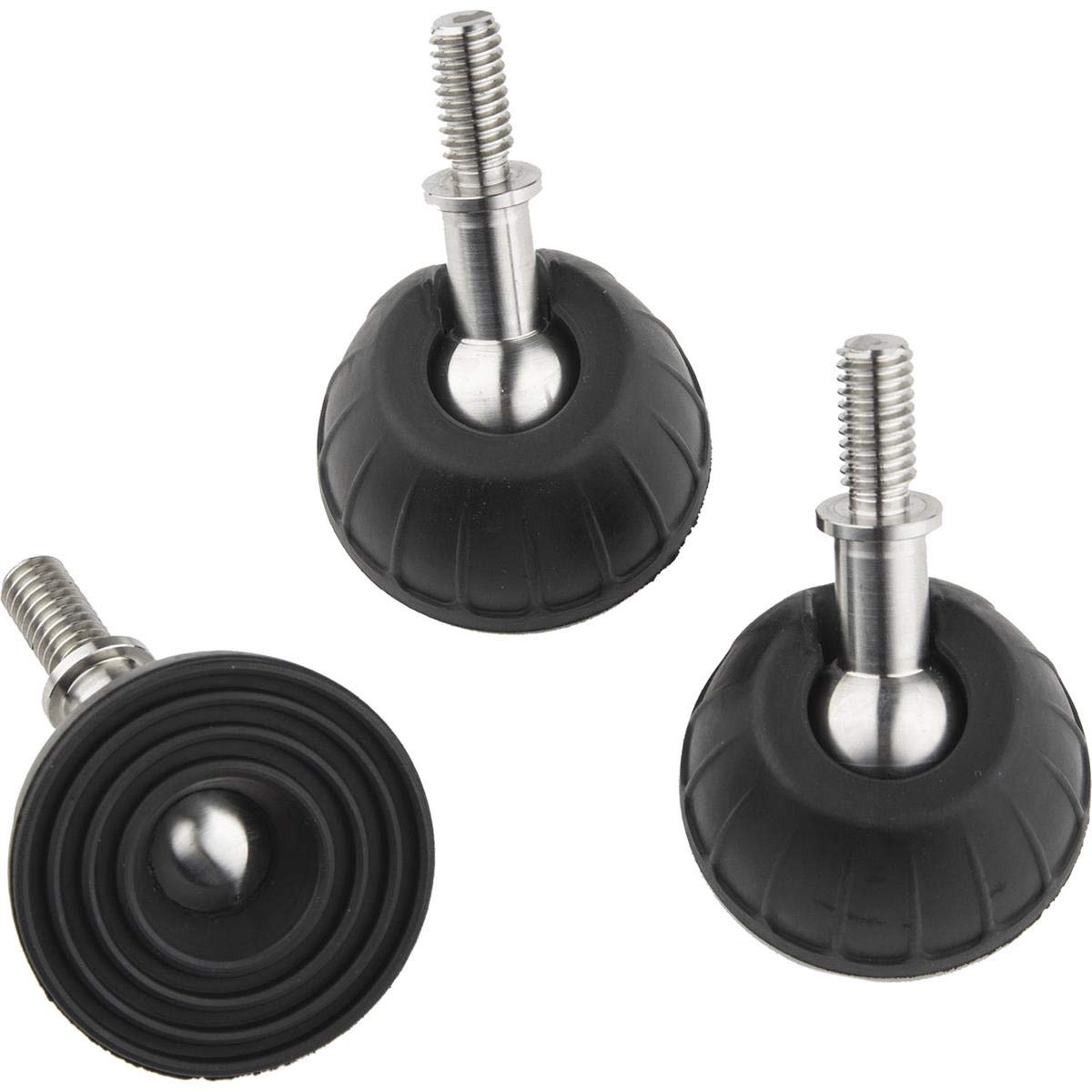 Patas de goma SLIK con base de 50 mm para una estabilidad sin vibraciones