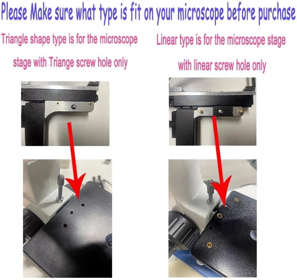 ラボ用顕微鏡アクセサリー 顕微鏡取り付け可能メカニカルステージ XY可動ステージキャリパー（スケールメカニカルレチクル付き）(B)