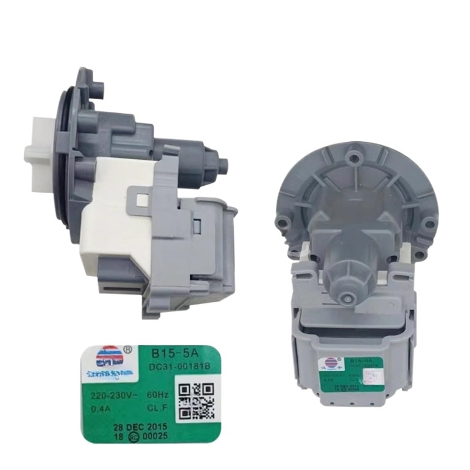 Zoubeqie One Color Drain Water Pump Assembly Compatible For Samsung Washing Machine Dc31-00181B B15-5A 220V 60Hz Drainage Motor Washer Parts