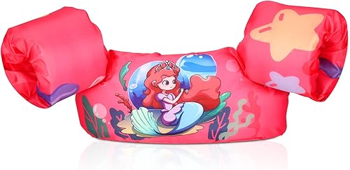 Miniatura 9 de Chaleco de natación para niños de 20 a 30 libras, flotadores de natación para bebés, alas de agua de natación, piscina charco para niños de 1 a 3