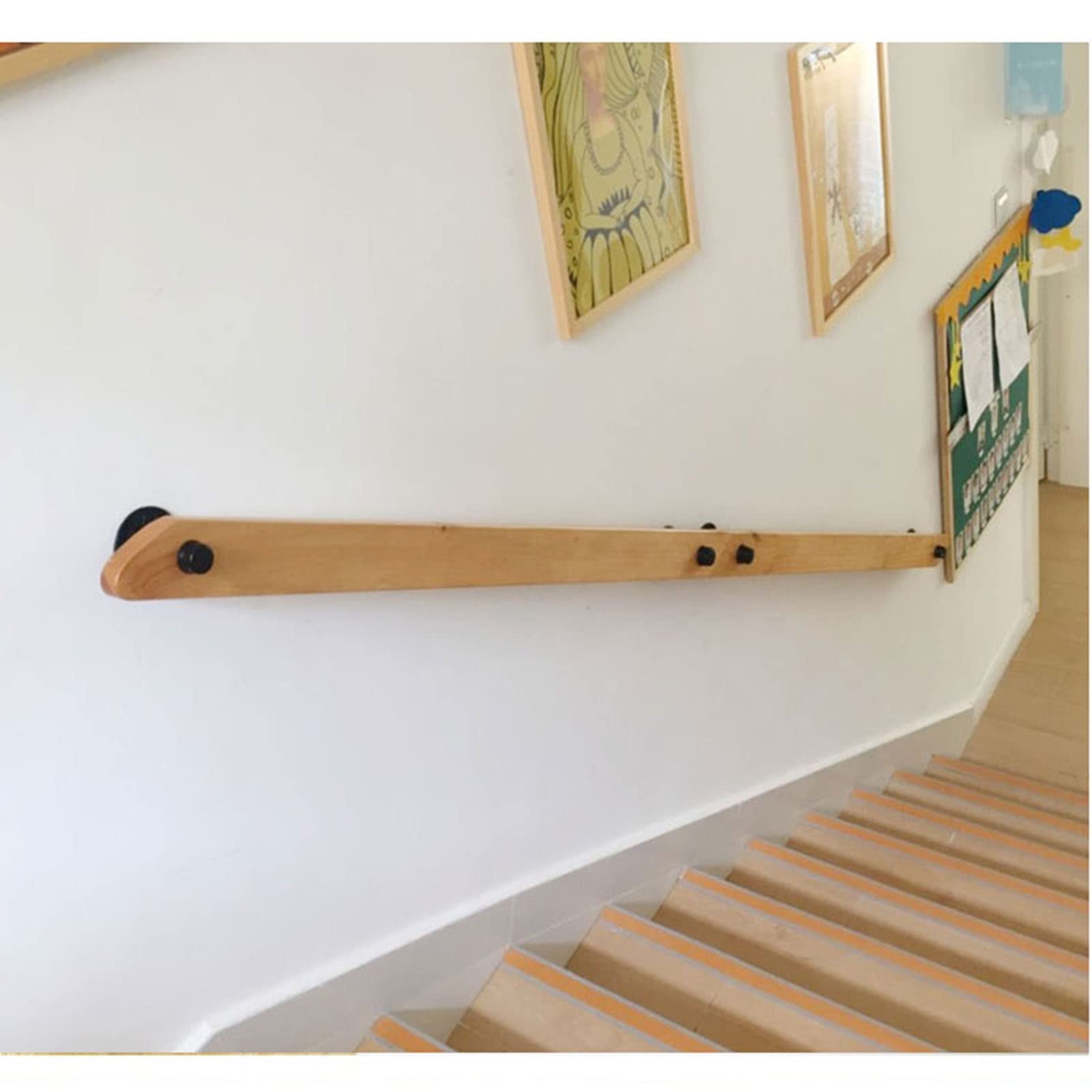 Main courante en pin de première qualité pour garde-corps intérieur noble