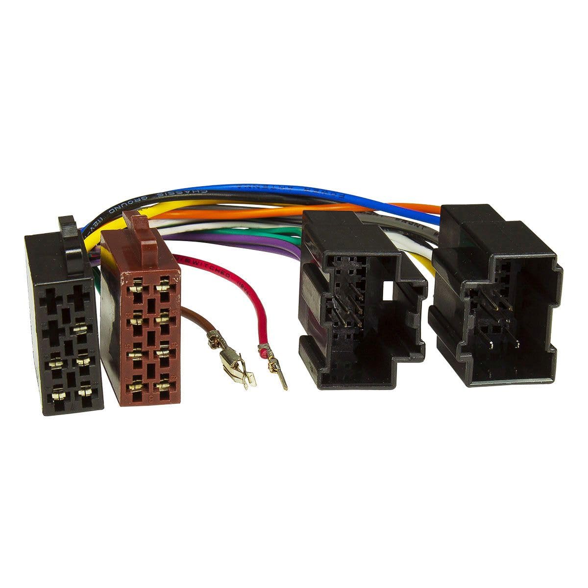 tomzz Audio 2406-004 Radio Panel Conjunto Compatible con Chevrolet Aveo Epica Captiva año 2006-2011 Negro con Adaptador de Radio ISO Adaptador de Antena DIN ISO