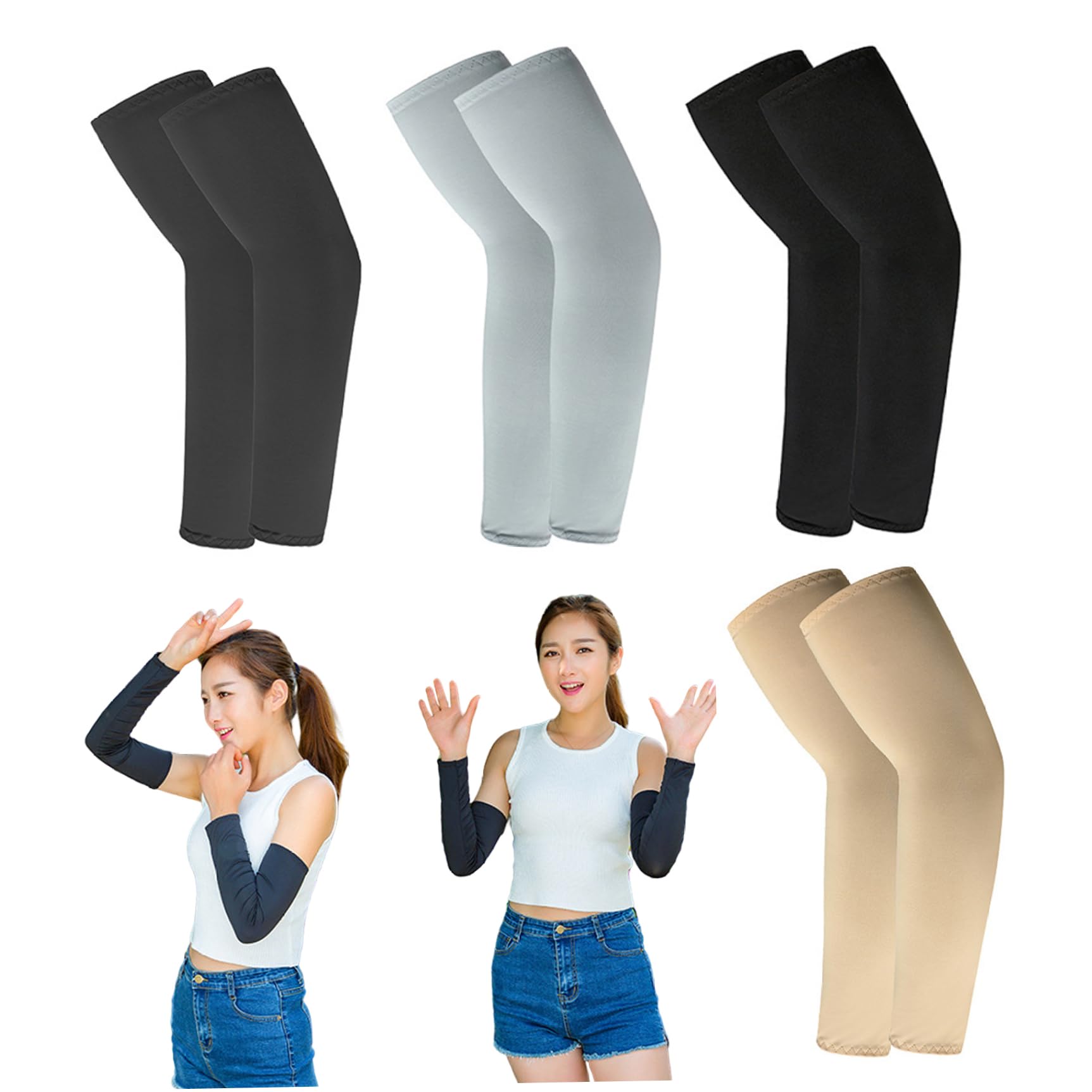 IIce Protector Solar Para Brazo, Cubiertas De Seda De Hielo, Protección