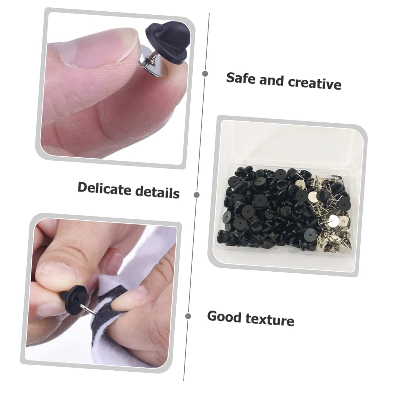 120pcs Broches De Sécurité Pour Bijoux Artisanat, Epingles De Sécurité