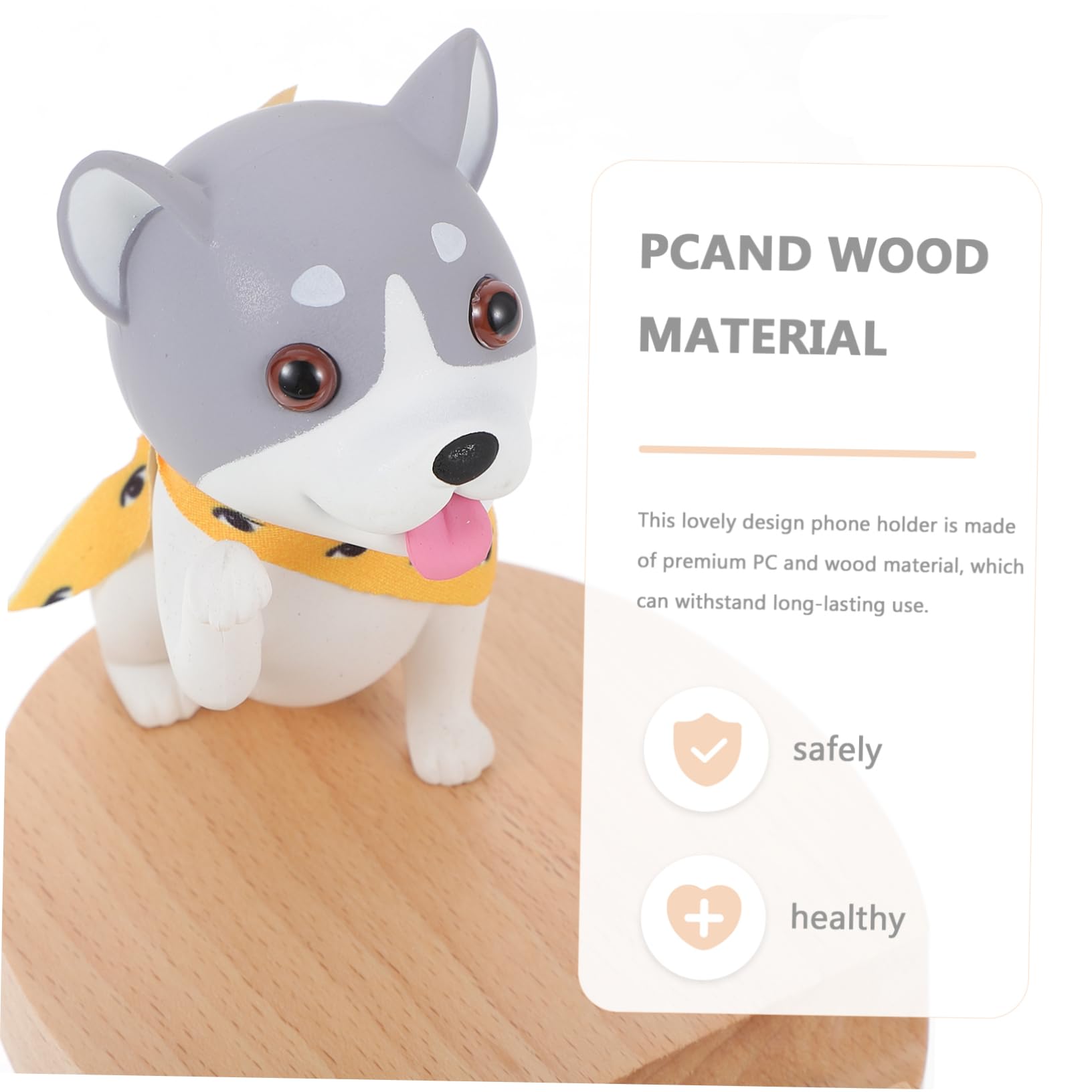 HEMOTON 2pezzi Supporto Per Smartphone Forma Di Cagnolino Porta Telefono Creativo Per Ufficio e Auto Design Chic e Funzionale Per Videochiamate e Visione Di Film
