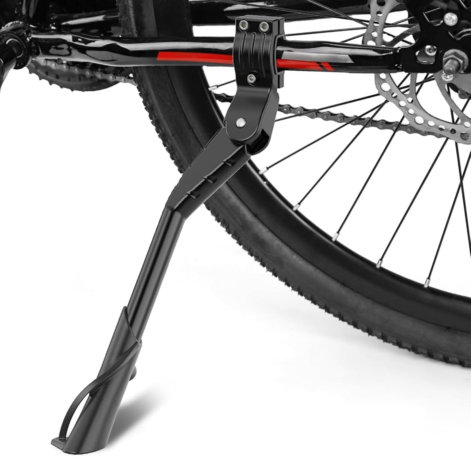 Cyfie Bike Kickstand, Universal Rear Side Bicycle Kickstands for 24 26 27 29 inch (Black for 24-29 inch bike wheel)