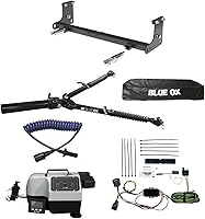 Blue Ox Alpha Tow Bar Baseplate Combo w/ EZ Light Wiring & Patriot Brake for 2007-2018 Jeep Wrangler JK