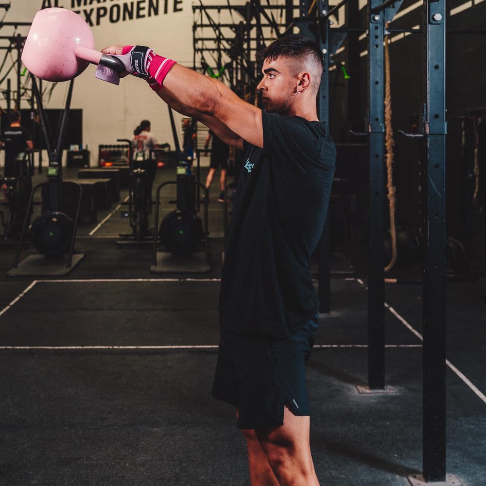 Velites | Handgrips Quad Pro + handgelenkbandage | Gleichgewicht zwischen Flexibilität, Komfort und Stärke | Verwendung mit Kreide | Cross Training & Functional Training