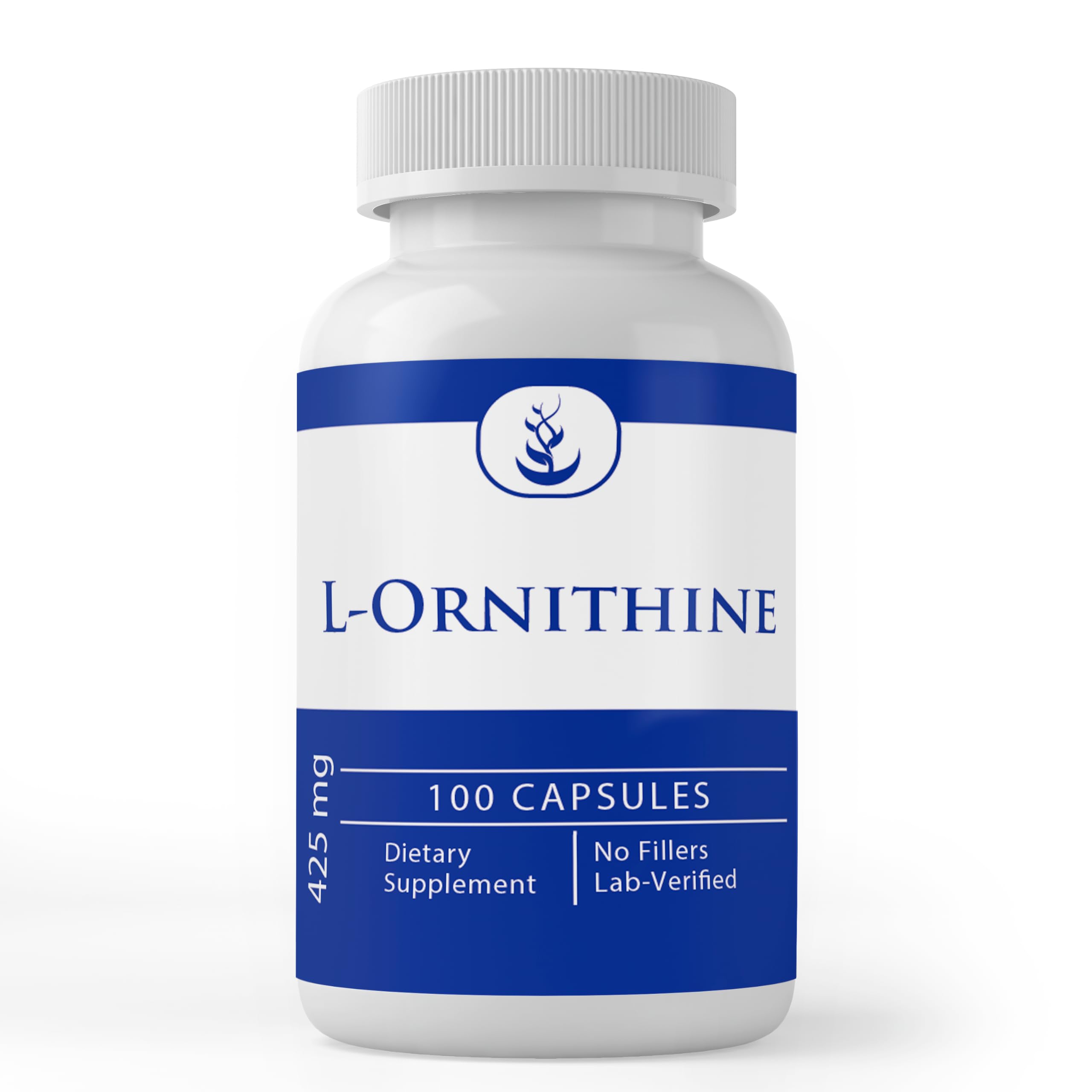 PURE ORIGINAL INGREDIENTS L-Ornithine, (100 Capsules) Always Pure, No Additives Or Fillers, Lab Verified